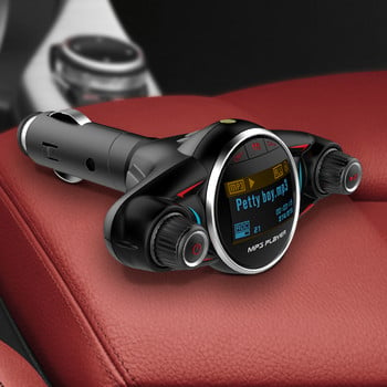 JINSERTA 2021 FM πομπός Ασύρματο Bluetooth 5.0 Συσκευή αναπαραγωγής MP3 αυτοκινήτου Δέκτης ήχου AUX TF Συσκευές αναπαραγωγής μουσικής USB Φορτιστής USB