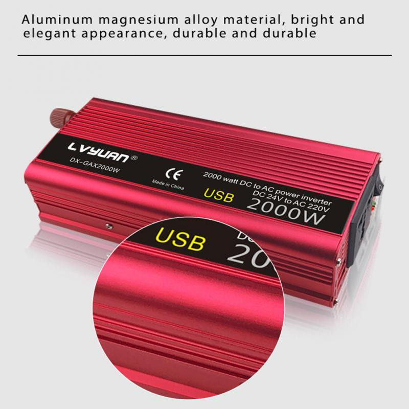 Univerzalni pretvarač utičnice, adapter za auto punjač, pretvarač za automobil, modificirani sinusni val DC 12V u AC 220V transformator