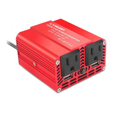 Μετατροπέας τροφοδοσίας αυτοκινήτου 300W DC 12V σε AC 110V 220V Μετατροπέας προσαρμογέα αυτοκινήτου διπλού USB Μετατροπέας αυτόματου φορτιστή Τροποποιημένο ημιτονοειδές κύμα πρίζα ΕΕ ΗΠΑ