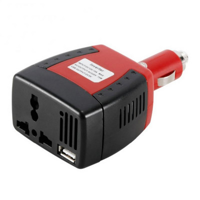 Invertoare pentru mașină 150W Invertor de putere pentru mașină DC 12V la AC 220V/110Vcu porturi USB 2.1/1.5A Încărcător Splitter Accesorii auto