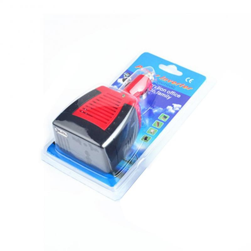 Invertoare pentru mașină 150W Invertor de putere pentru mașină DC 12V la AC 220V/110Vcu porturi USB 2.1/1.5A Încărcător Splitter Accesorii auto