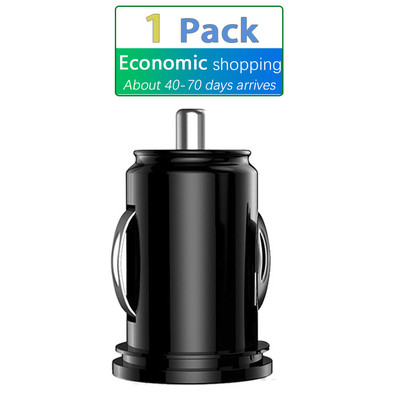 Juodas 12 V automobilinis sunkvežimis, dviejų jungčių USB mini įkroviklio adapteris, skirtas iPhone 13 12 11 X Huawei Samsung Galaxy S22 Xiaomi 12 11