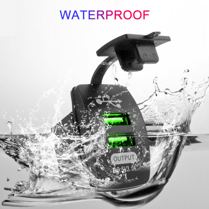 Încărcător universal pentru mașină, porturi USB duble, Adaptor auto 3.1A, încărcător de telefon rezistent la praf, pentru Iphone, Xiaomi, Redmi Samsung