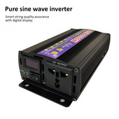 Инвертор с чиста синусоида 2000W 3000W 4000W Мощност DC 12V 24V към AC 220V Напрежение 50/60HZ Преобразувател Соларни автомобилни инвертори със светодиоден дисплей