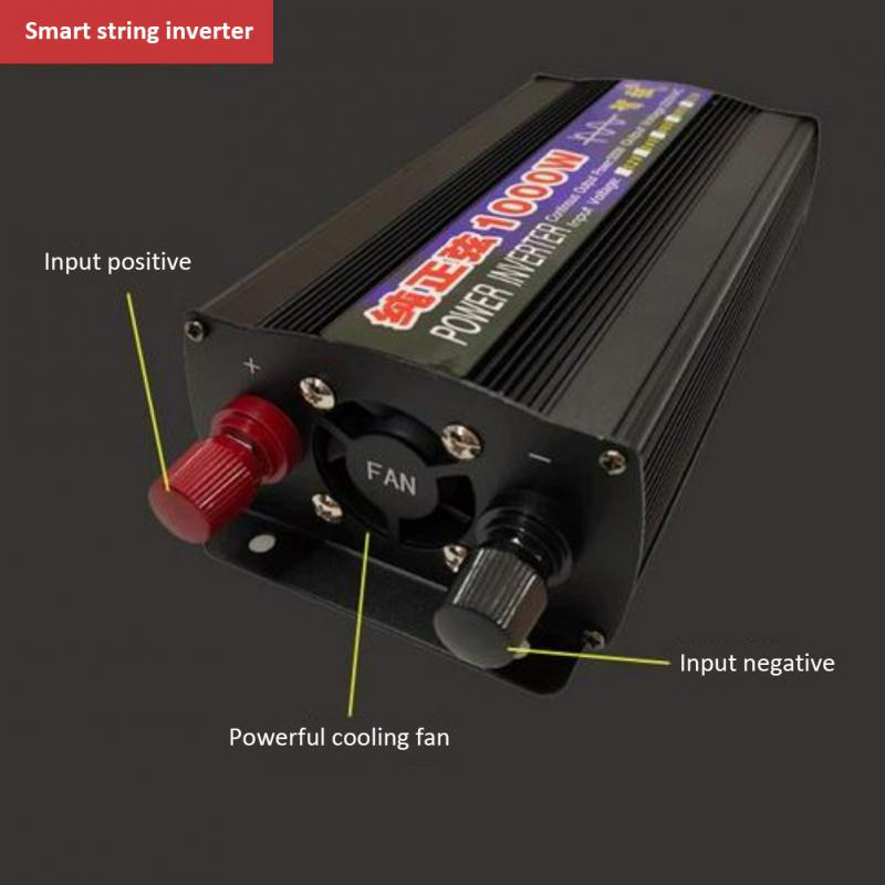 Инвертор с чиста синусоида 2000W 3000W 4000W Мощност DC 12V 24V към AC 220V Напрежение 50/60HZ Преобразувател Соларни автомобилни инвертори със светодиоден дисплей