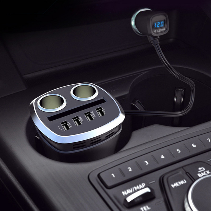1 do 2 12v-24v auto utičnica za upaljač za cigarete Razdjelni utikač Višenamjenski auto punjač za mobilni telefon GPS separator