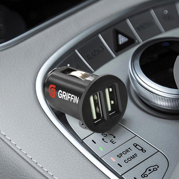 Автомобилен камион Двоен порт USB мини зарядно устройство Адаптер Бързо зареждане Автомобилно зарядно за телефон за смартфон 12V захранване Автомобилни аксесоари