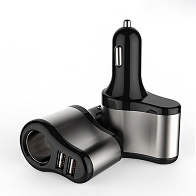 Car Cigarette Lighter Socket 12V-24V Splitter Plug Dual USB Power Charger Adapter 1A 2.1A Car Accessories For smart Car 2020 New