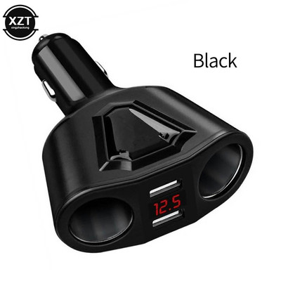 Distribuitor de priză pentru brichetă electronică Cilindru dublu Încărcător de mașină USB dublu 3,1 A cu încărcător voltmetru curent