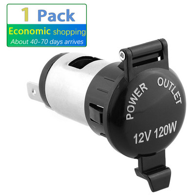 Automašīnu piederumi Ūdensizturīgs, karstumizturīgs plastmasas barošanas ligzda DC 12V 120W Motocikls Automašīnas traktors cigarešu šķiltavas kontaktligzda