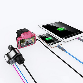 Διπλός USB Ηλεκτρονικός αναπτήρας αυτοκινήτου Αναπτήρας Φορτιστής Υποδοχή Splitter Adapter 2.1A 1A Charger for iPhone Phone 12V-24V