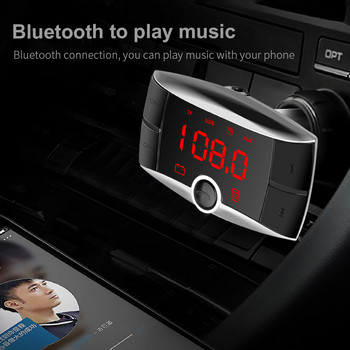 Κόκκινο φως Ευρεία οθόνη BT01 Bluetooth Συσκευή αναπαραγωγής MP3 αυτοκινήτου Ασύρματο ασύρματο πομπό FM Αντάπτορας ραδιοφώνου USB Φορτιστής αυτοκινήτου