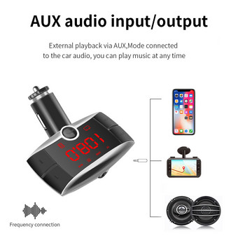 Червена светлина Widescreen BT01 Bluetooth MP3 плейър за кола Хендсфри Безжичен FM предавател Радио адаптер USB зарядно за кола
