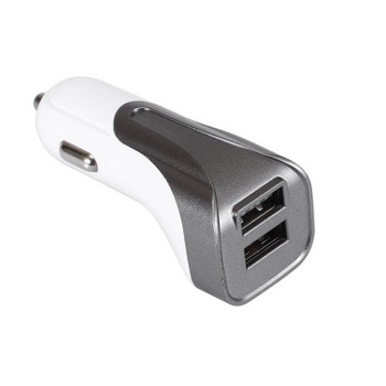 Mini Dual USB 12V зарядно за кола 2.1A бързо зареждане 2 порта USB телефон Бързо зарядно устройство за кола USB адаптер за гнездо