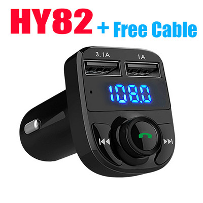 JINSERTA Ασύρματο Bluetooth Αυτοκίνητο MP3 Player Πομπός FM AUX Δέκτης ήχου TF USB flash player μουσικής Διπλός φορτιστής USB