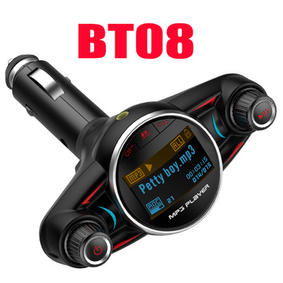 JINSERTA Ασύρματο Bluetooth Αυτοκίνητο MP3 Player Πομπός FM AUX Δέκτης ήχου TF USB flash player μουσικής Διπλός φορτιστής USB