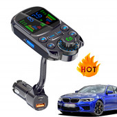 BC86 Player MP3 auto cu bass PD3.0 QC3.0 Transmițător FM cu reîncărcare rapidă cu ecran HD colorat Încărcător USB Set auto hands-free