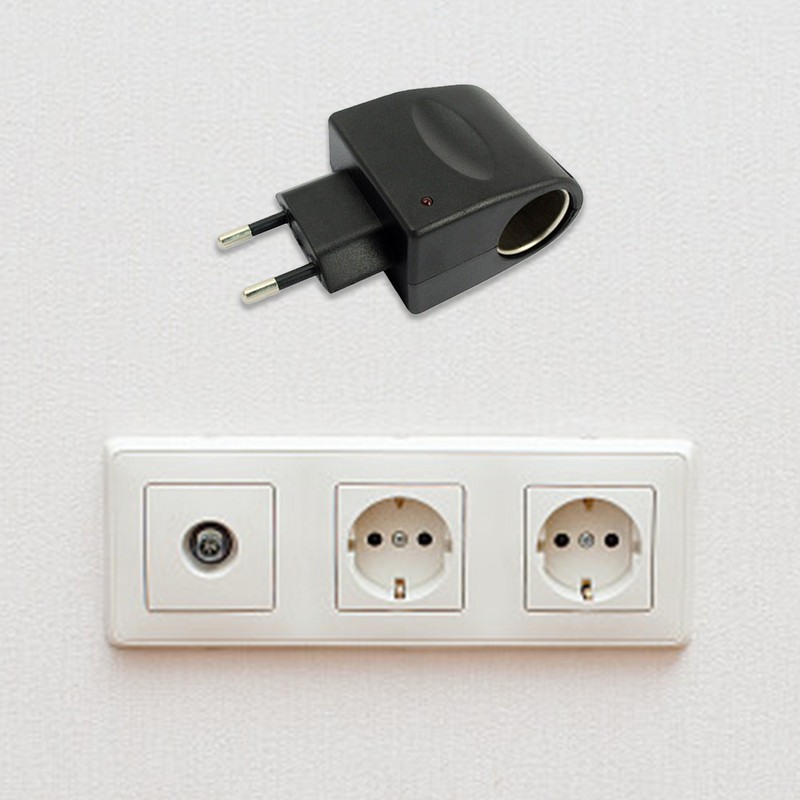 AC 220V σε συνεχές ρεύμα 12V EU US Μετατροπέας βύσματος αυτοκινήτου Τσιγάρα αυτοκινήτου Αναπτήρας Πρίζα φορτιστής Προσαρμογέας τοίχου Πρίζα ρεύματος Προσαρμογέας Auto Converter