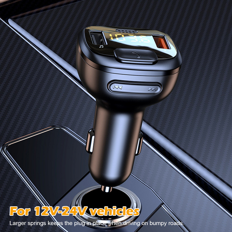 FM odašiljač Bluetooth-kompatibilan bežični auto MP3 player Dual USB QC3.0 brzo punjenje TF/USB ulaz Hands-free poziv auto radio