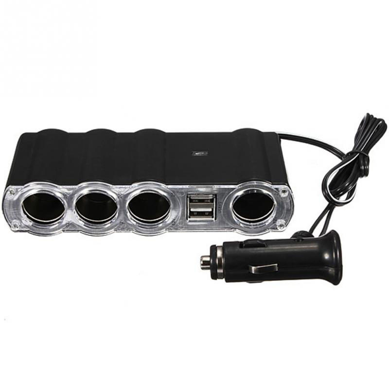 4 porturi în 1 de înaltă calitate potabil mai multe prize auto brichetă auto Splitter USB mufă adaptor încărcător