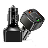 USB C Φορτιστής αυτοκινήτου 20W PD Προσαρμογέας κινητών τηλεφώνων γρήγορης φόρτισης για iPhone Samsung Xiaomi Huawei 4 θυρών USB φορτιστής αυτοκινήτου Quick C J9L9