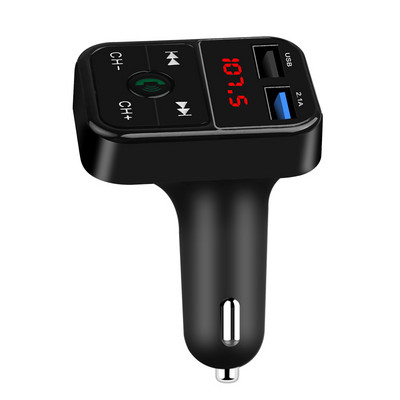 Auto käed-vabad juhtmevaba Bluetooth FM saatja LCD MP3 mängija USB laadija sigaretisüütaja auto MP3 Bluetooth vastuvõtja
