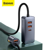 2023 Adaptor priză USB pentru mașină Baseus 120W Distribuitor pentru brichetă auto QC 3.0 PD 3.0 Încărcător auto USB PD 20W Încărcare rapidă pentru