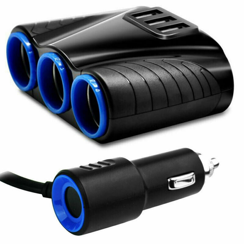 Priză USB pentru încărcător vehicul 3 căi 12V 24V Priză multiplă pentru camion Adaptor pentru brichetă auto Splitter Adaptor de alimentare