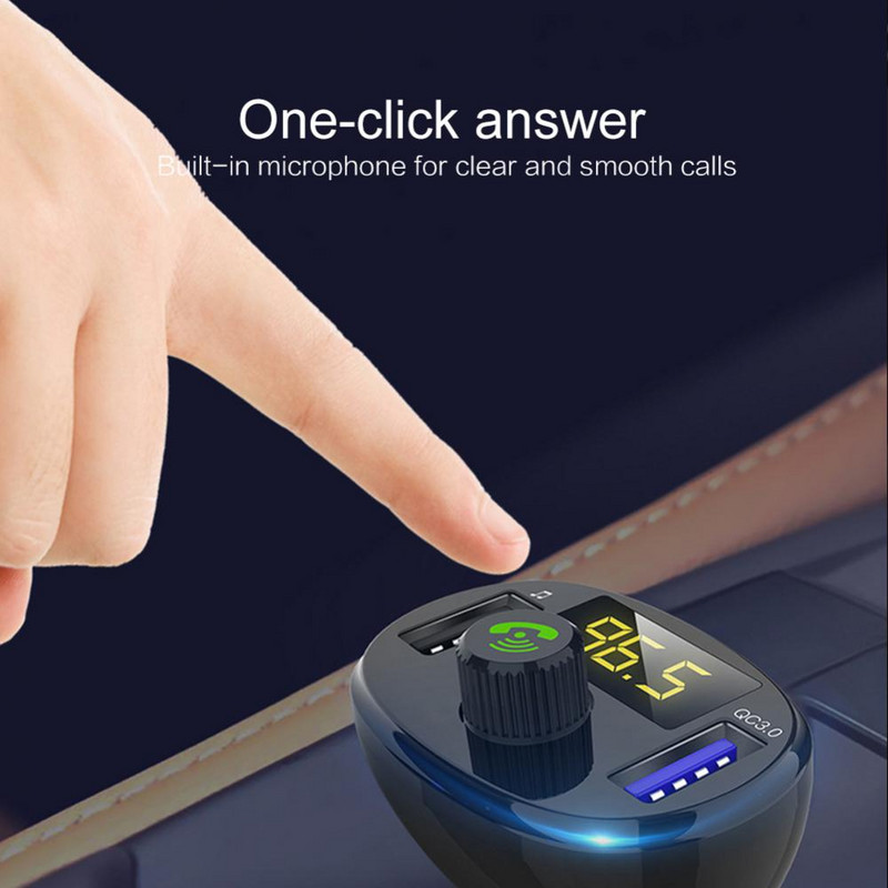 FM-saatja auto Bluetooth juhtmevaba käed-vabad helivastuvõtja auto MP3-mängija 3.4A 2USB kiirlaadija auto elektroonikatarvikud