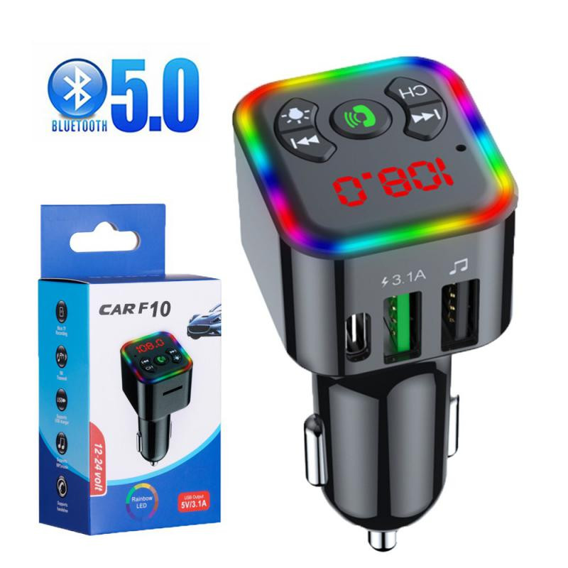 Automobilski Bluetooth audio MP3 player FM odašiljač Radio Bežični handsfree glazbeni prijemnik Dvostruko USB sučelje Adapter za brzi punjač