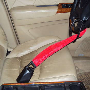 Автомобилна ключалка против кражба Универсална ключалка за автомобилен волан Автомобилна четворна брава против кражба за автомобил SUV с 2 ключа Автомобилни аксесоари