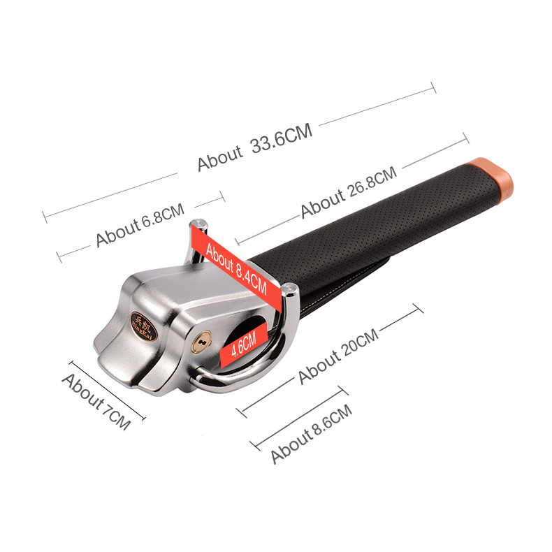 Automobilių furgonų vairo užraktas, apsaugantis nuo vagystės, aukštas saugumas su 2 raktais, labai atsparus