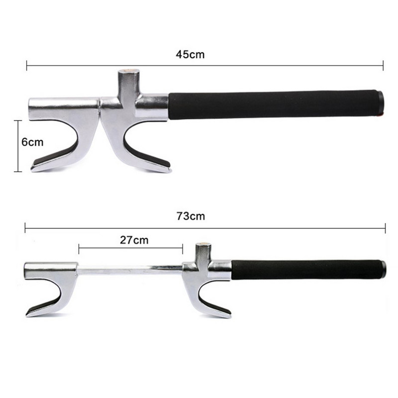 1 vnt universalus automobilio apsaugos nuo vagystės vairo užraktas, reguliuojamas aukšto saugumo reguliuojamas U formos nerūdijantis užraktas visureigio sunkvežimio automobilio apsaugos sistemai