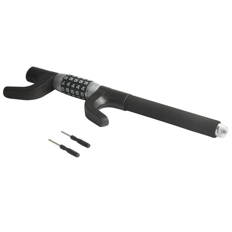 ALLREY vairo užraktas slaptažodžiu Automobilio ištraukiamas dvigubas kabliukas su 5 skaitmenų deriniu, skirtas transporto priemonių automobiliniam sunkvežimiui apsaugos nuo vagystės įrankis