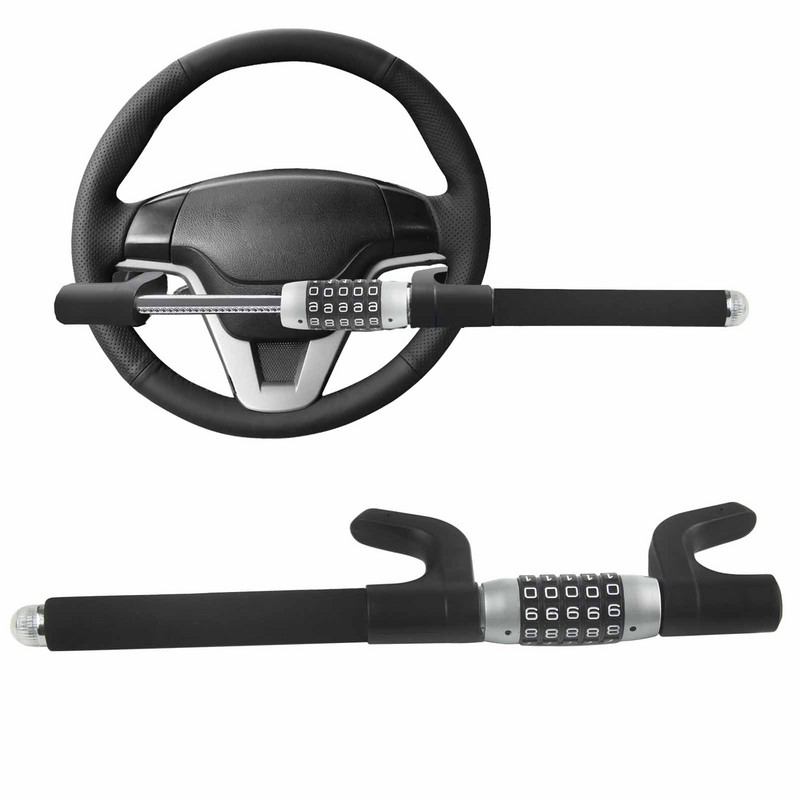 ALLREY vairo užraktas slaptažodžiu Automobilio ištraukiamas dvigubas kabliukas su 5 skaitmenų deriniu, skirtas transporto priemonių automobiliniam sunkvežimiui apsaugos nuo vagystės įrankis