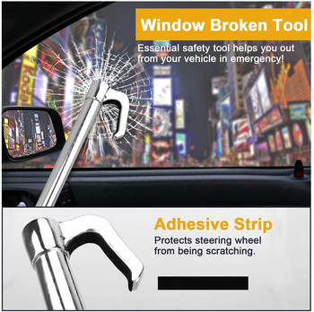 Универсална ключалка за кормилно управление против кражба на автомобил Wheel Lock Stainless Security Clutch Lock Retractable Double Hook Clutch Pedal Lock
