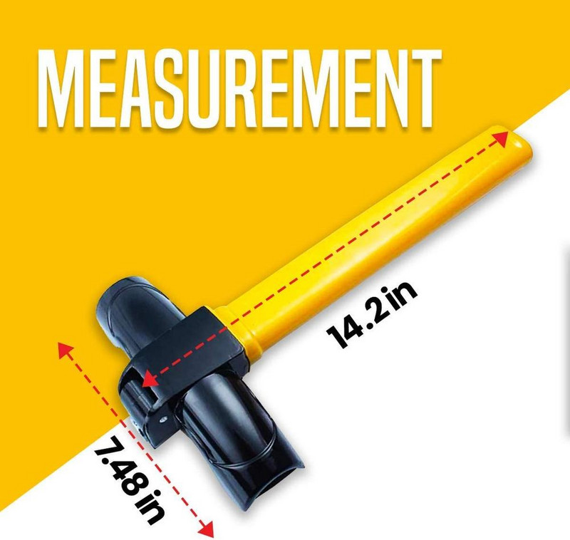 Universalus vairo užraktas, apsauga nuo vagystės, sunkiųjų automobilių visureigių, besisukančių plieninių vairo užraktų
