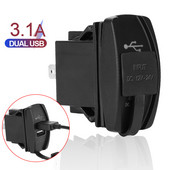 12V 24V Încărcătoare USB pentru mașină Accesorii adaptoare pentru priză Splitter LED rapidă pentru barcă, camion, remorcă, Off Road 4x4, caravane, motociclete