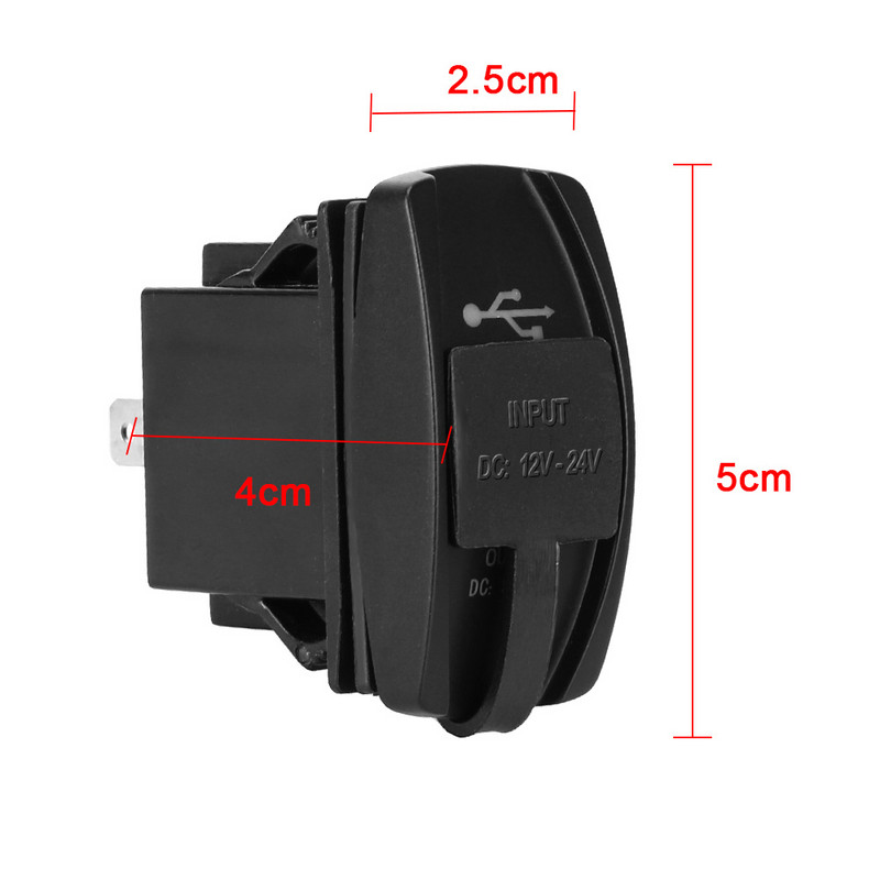 12V 24V Încărcătoare USB pentru mașină Accesorii adaptoare pentru priză Splitter LED rapidă pentru barcă, camion, remorcă, Off Road 4x4, caravane, motociclete