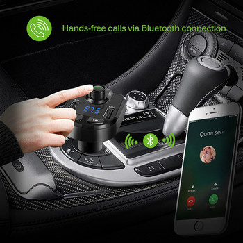 BT36 Автомобилен MP3 плейър Автомобилен Bluetooth Handsfree QC Бързо зареждане зарядно за кола