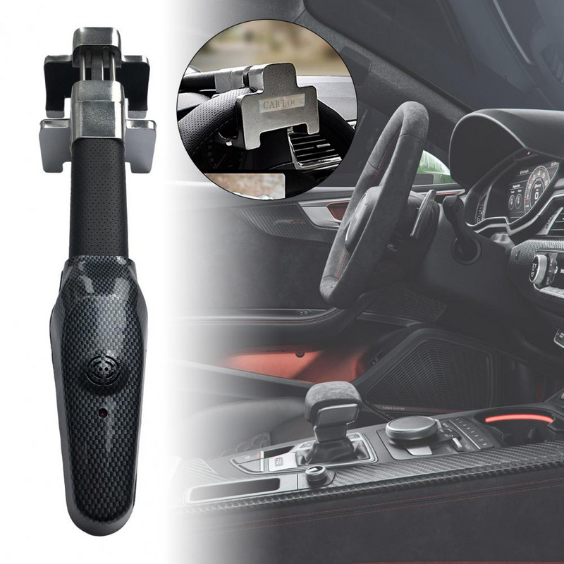 Automobilio užraktas Itin aukštų decibelų itin garsus signalizacijos švilpukas, ištraukiamas sulankstomas nuo vagystės, 2 raktai, automobilio vairo užraktas automobiliui