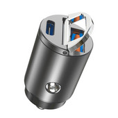 Mini Adaptor pentru încărcător auto Stealth QC 4.0 3.0 Încărcare rapidă tip C PD Încărcător 30W cu mufă pentru iPhone 13 12 Mi Redmi