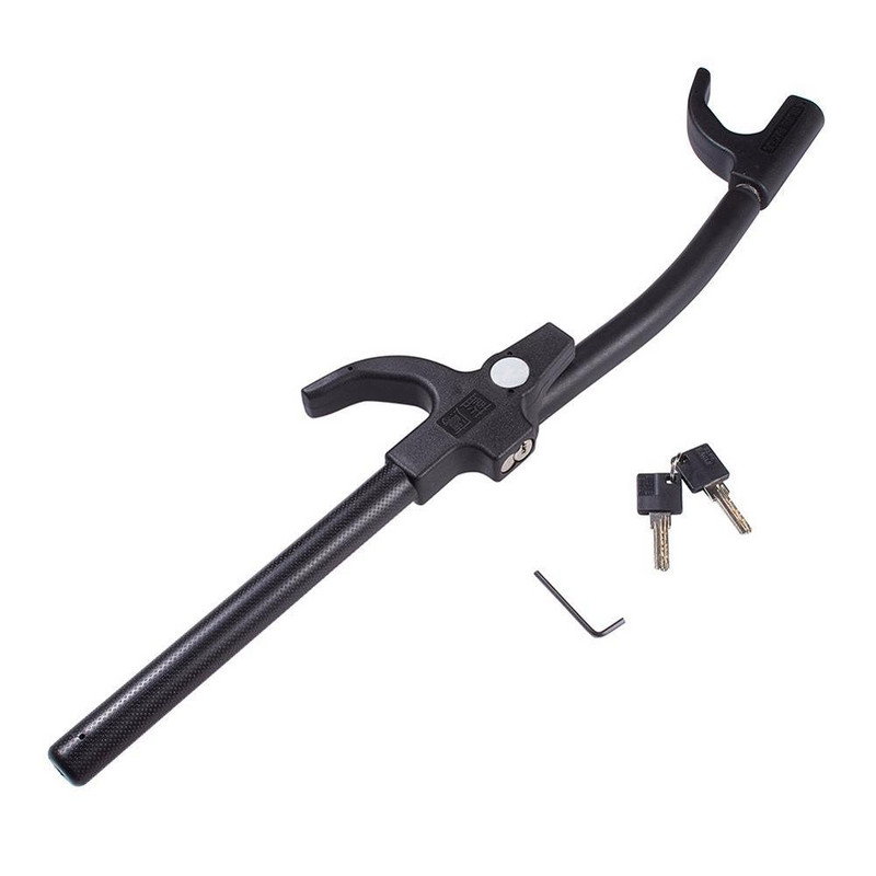 Protecție dublă universală Blocare volan din oțel inoxidabil de înaltă securitate Încuietoare cu cârlig dur