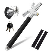 Încuietoare volanului mașinii Încuietoare antifurt în formă de U pentru camion Blocare de siguranță retractabilă de auto-apărare Dispărător de ferestre Ciocan de siguranță