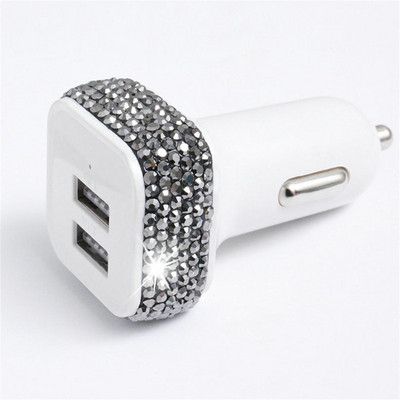 2,1A LED-valgusti kahe USB-kiirlaadimise USB-autolaadija adapter iPhone 11 Pro jaoks Huawei P30 Pro Mate 30 5G 9Pro K20 Pro K30
