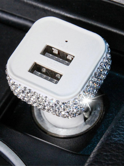 2,1A LED-valgusti kahe USB-kiirlaadimise USB-autolaadija adapter iPhone 11 Pro jaoks Huawei P30 Pro Mate 30 5G 9Pro K20 Pro K30