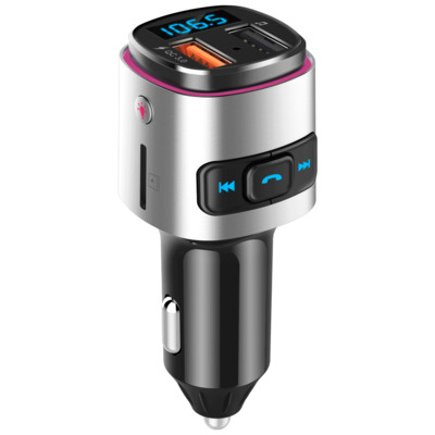 Automängija BC41/BC42 auto Mp3 Bluetooth-mängija 7 värvi kadudeta muusika kiirlaadimine Mp3 QC3.0 auto Bluetooth-mängija