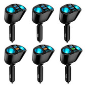 12V-24V Brichetă auto Splitter Priză Lumină atmosferă albastră PD QC3.0 2 Încărcător USB pentru încărcarea DVR a telefonului mobil