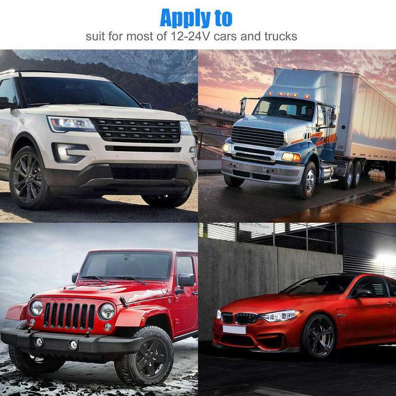 4 Τρόποι Multi Socket Αναπτήρας Αυτοκινήτου Splitter Προσαρμογέας ρεύματος DC 12v-24v Φορτιστής με Αξεσουάρ Auto Styling Blue Light