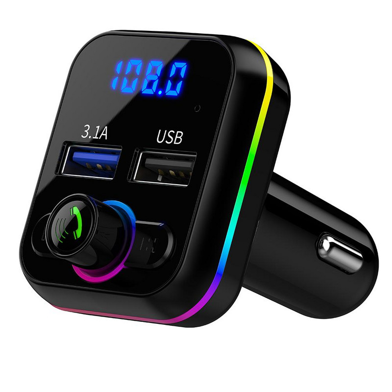 2022 Încărcător 5.0 compatibil Bluetooth pentru mașină Transmițător FM USB U Disk Transmițător FM Încărcător rapid Audio MP3 Music Player Vânzare caldă